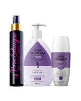 KIT SABONETE LAVANDA + OLEO + DESODORANTE ALGODÃO