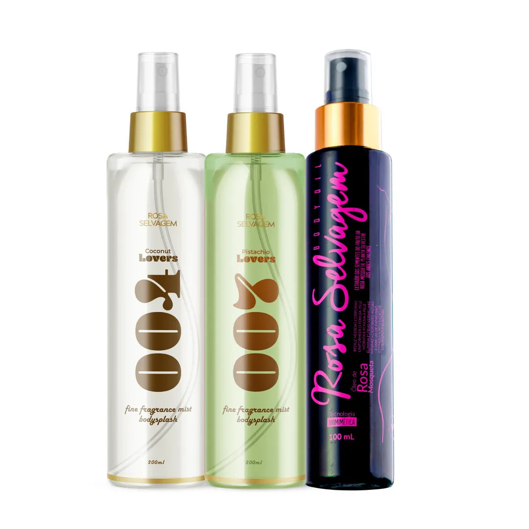 KIT BODY SPLASH COCO + PISTACHE + ÓLEO