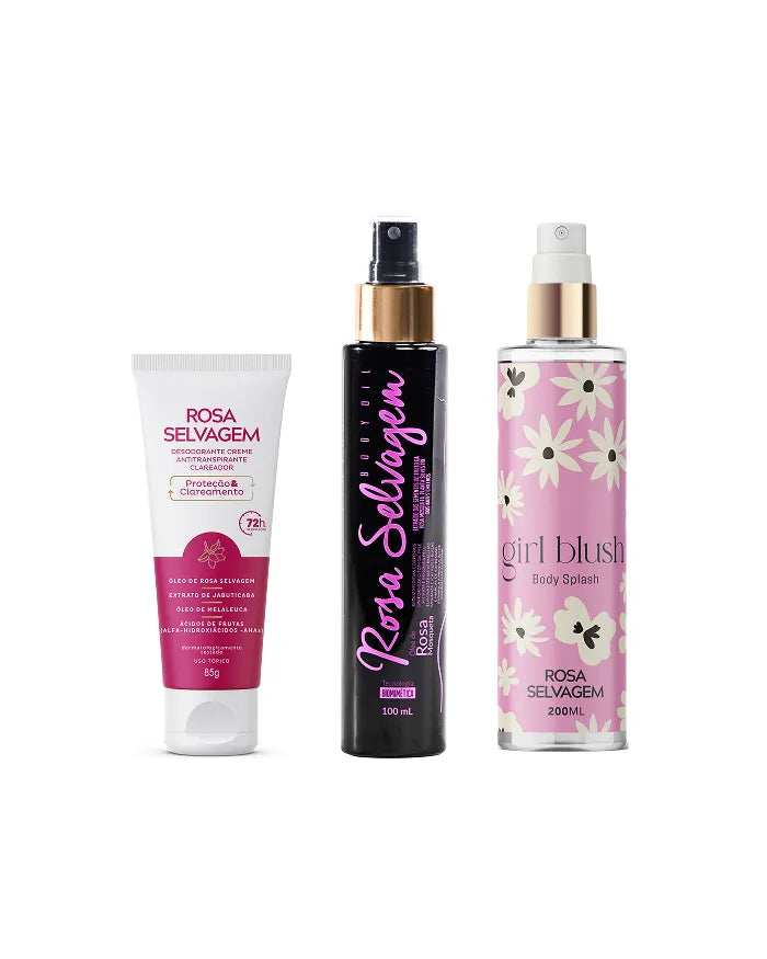 KIT GIRL BLUSH - ÓLEO - DESODORANTE CREME