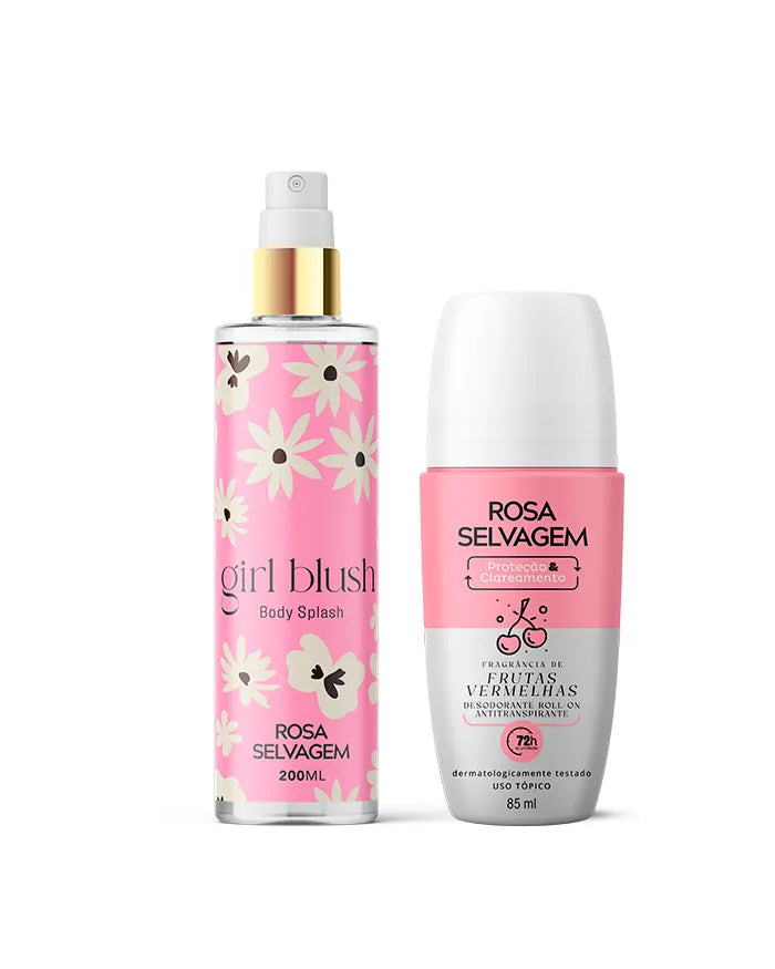 KIT GIRL BLUSH + DESODORANTE FRUTAS VERMELHAS
